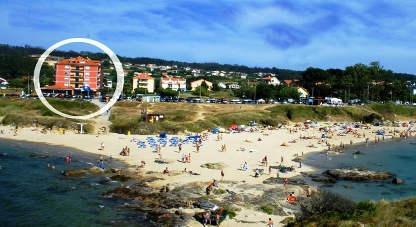 Hotel Delfin Azul Playa de la Lanzada ภายนอก รูปภาพ