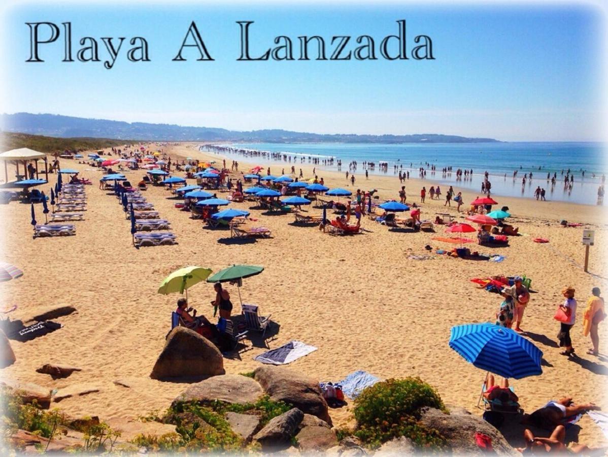 Hotel Delfin Azul Playa de la Lanzada ภายนอก รูปภาพ
